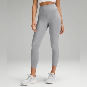 Authentic Lululemon Wunder Train High-Rise Crop with Pockets 23" Size 6